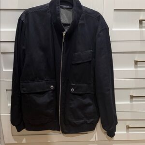 Facconable Men's Black Bomber Jacket